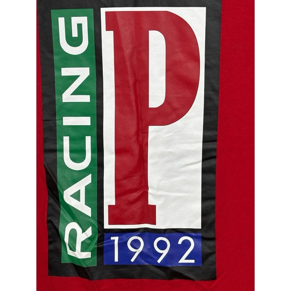 Polo Ralph Lauren men's P racing 1992 shirt size 4XB Plus Size Red Long Sleeve